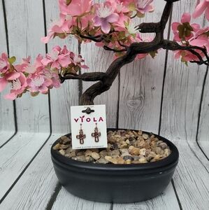 NWT** Viola Cross Earrings